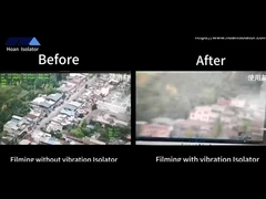 Without vibration isolators: high frequency, easy damage; With JMZ: vibration isolation, stable and 