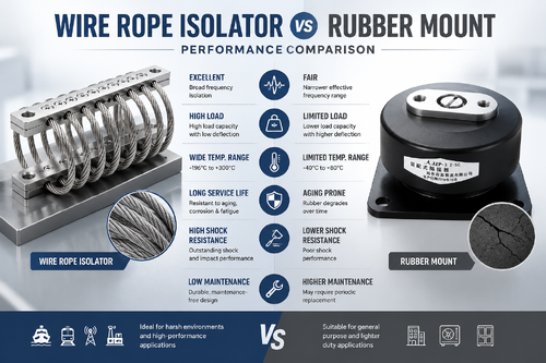 latest company blog about Wire Rope Isolator vs Rubber Mount: Performance Comparison