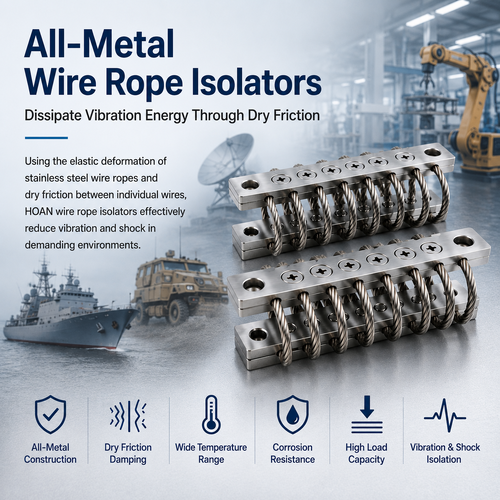 latest company blog about How Do All-Metal Wire Rope Isolators Dissipate Vibration Energy Through Dry Friction?