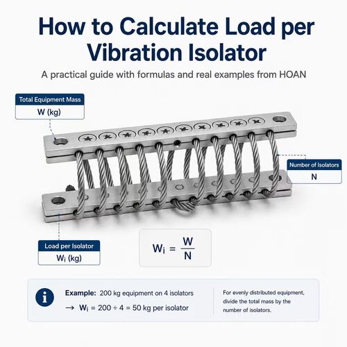 latest company blog about How to Calculate Load per Vibration Isolator
