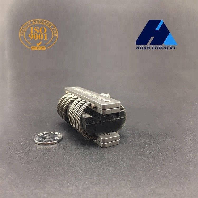 Steel Helical Wire Rope Isolators Cable Machine Compressor Transformer Railway Engine Generating