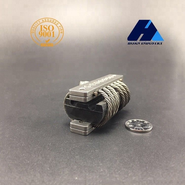 Steel Helical Wire Rope Isolators Cable Machine Compressor Transformer Railway Engine Generating