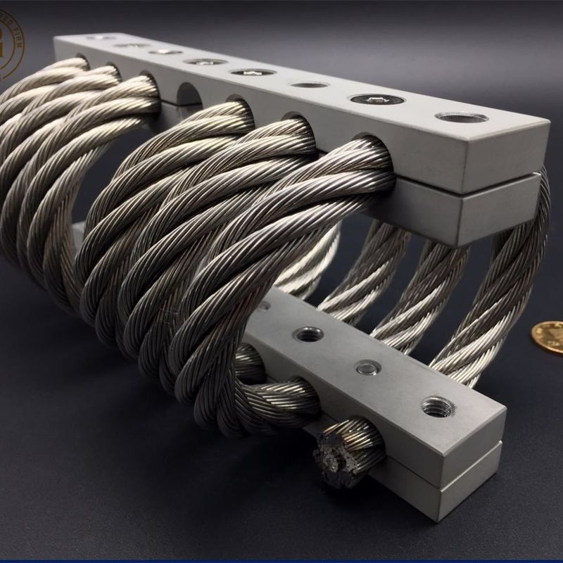 Aluminum Defense Armored Cars Launcher Engine Stand Energy Shock Vibration Insulation JGX-1276D-233B Wire Rope Isolator
