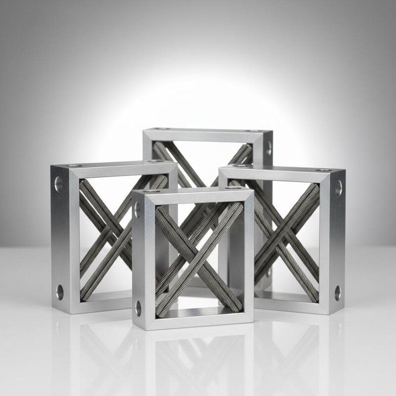 100G Shock Resistance Wire Rope Isolator with Stainless Steel or Aluminum Construction - ISO9001:2015 Certified Vibration Mount
