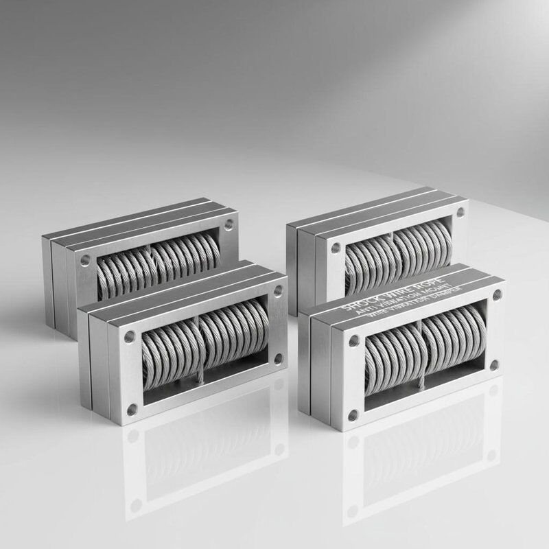 Stainless Steel Wire Rope Isolator with 370kg Max Static Load for Marine Shock and Vibration Damping