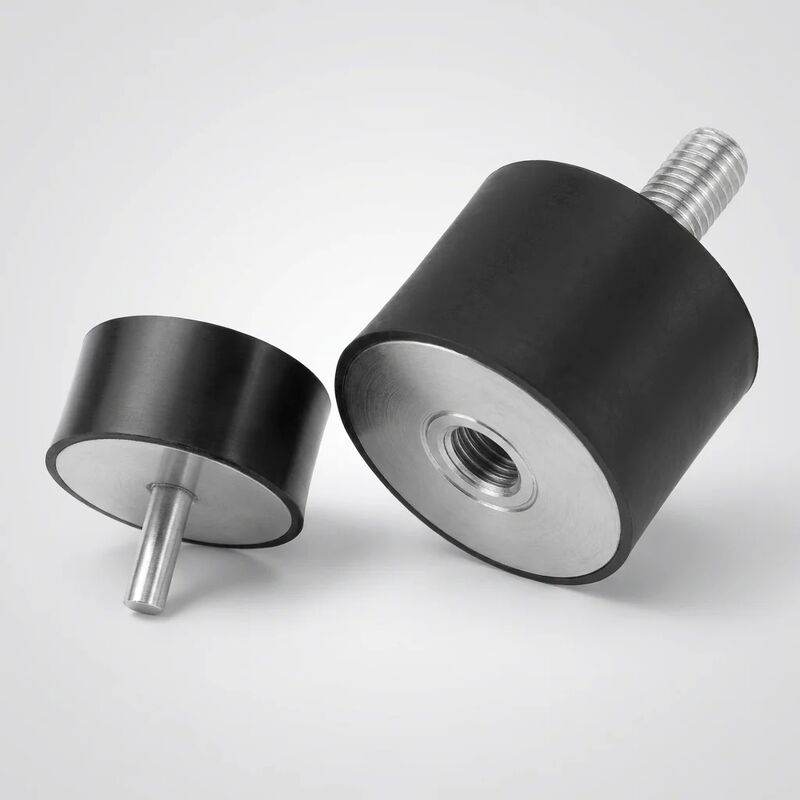 KTX Type Rubber Vibration Isolators  Cylindrical Double Female Anti-Vibration Mounts