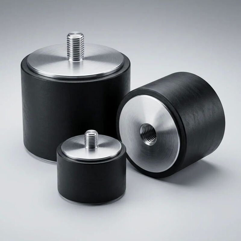KTX Type Rubber Vibration Isolators  Cylindrical Double Female Anti-Vibration Mounts