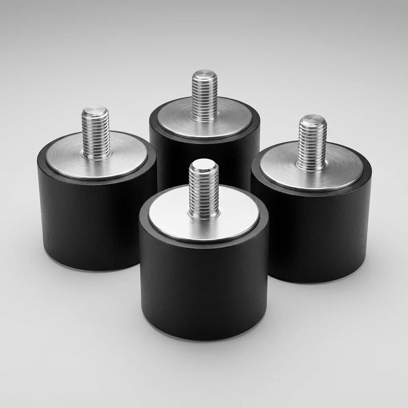KTX Type Rubber Vibration Isolators  Cylindrical Double Female Anti-Vibration Mounts